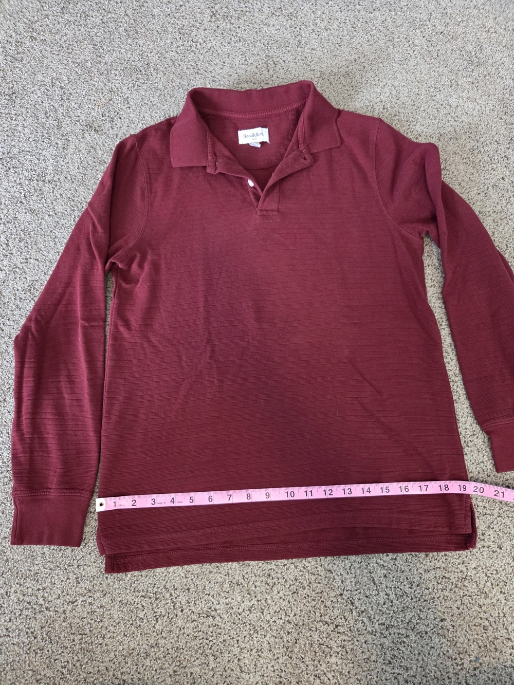 Goodfellow & Co Burgundy Polo Shirt